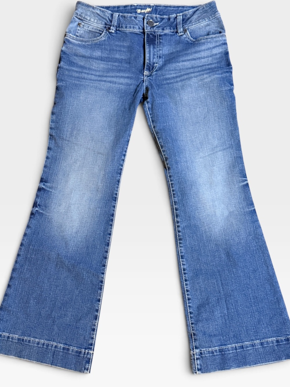 Wrangler Retro Mae Mid Rise Wide Leg Trouser Jeans 11x32 75th Anniversary